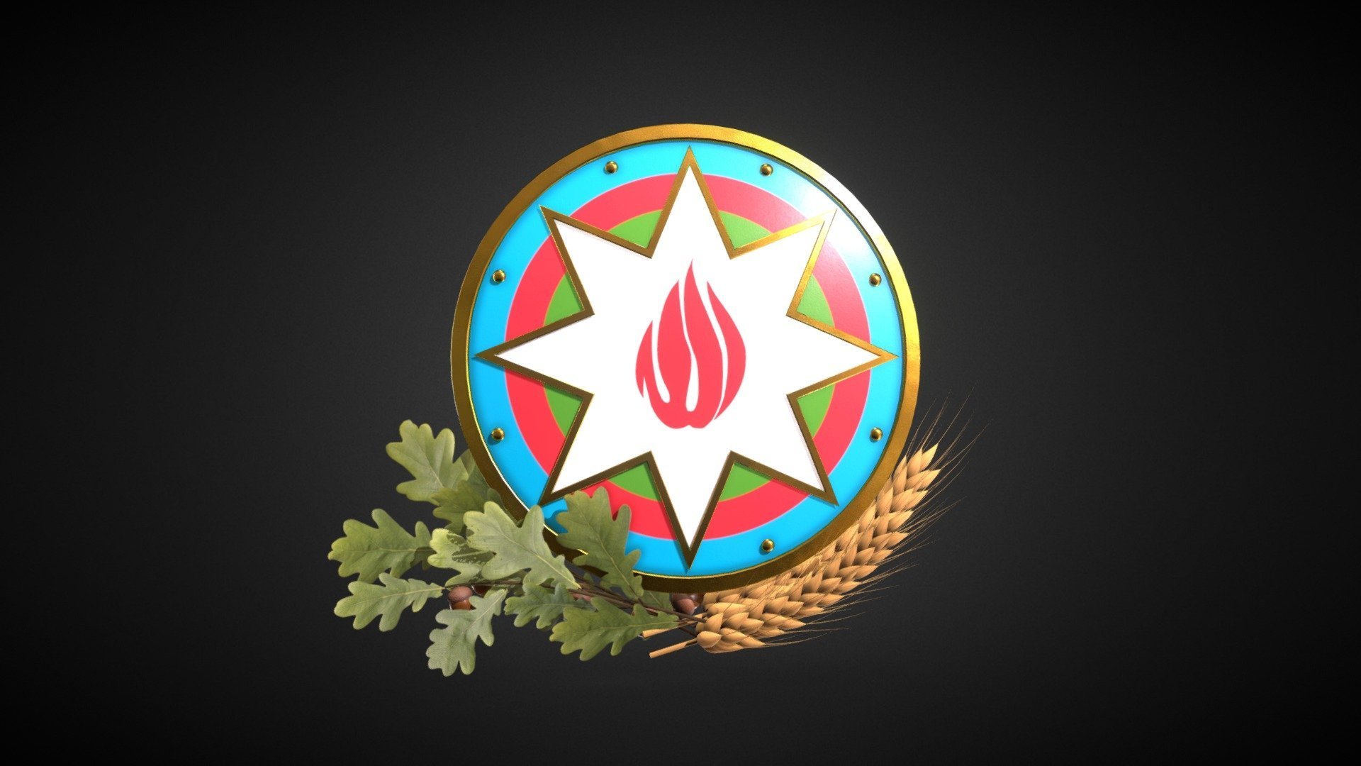 герб азербайджана