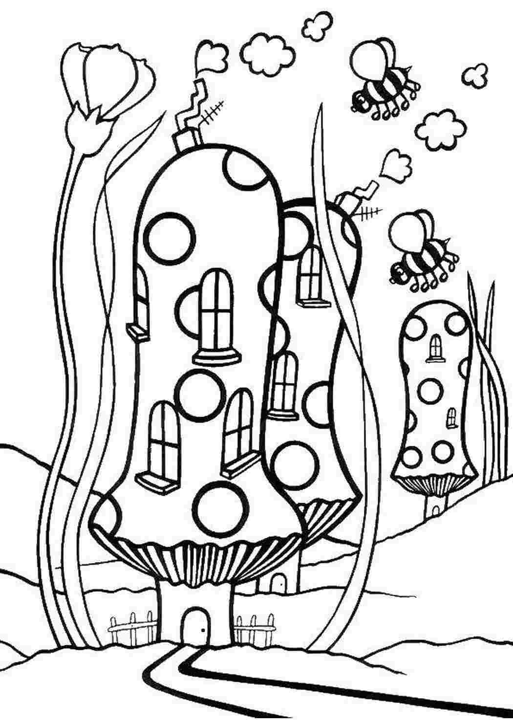 Город будущего раскраска