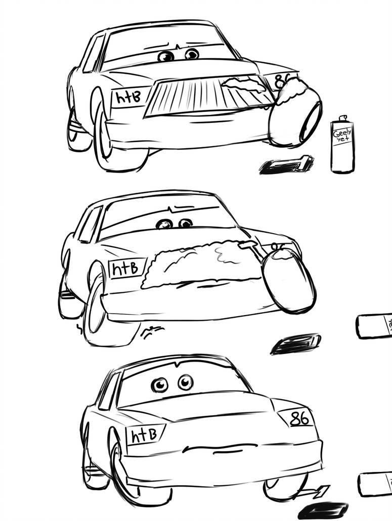 Молния Маккуин Тачки 3 раскраска