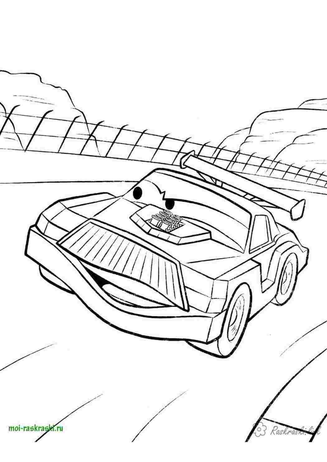 Раскраски Тачки Чико Хикс