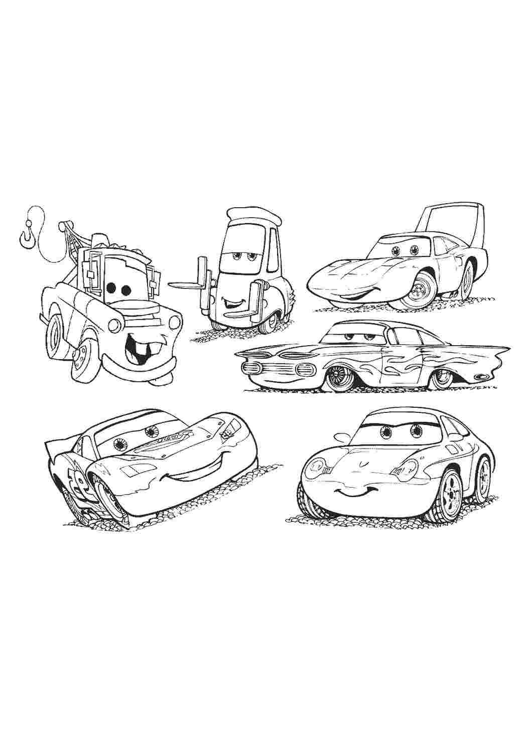 Раскраски Маккуин Тачки 3