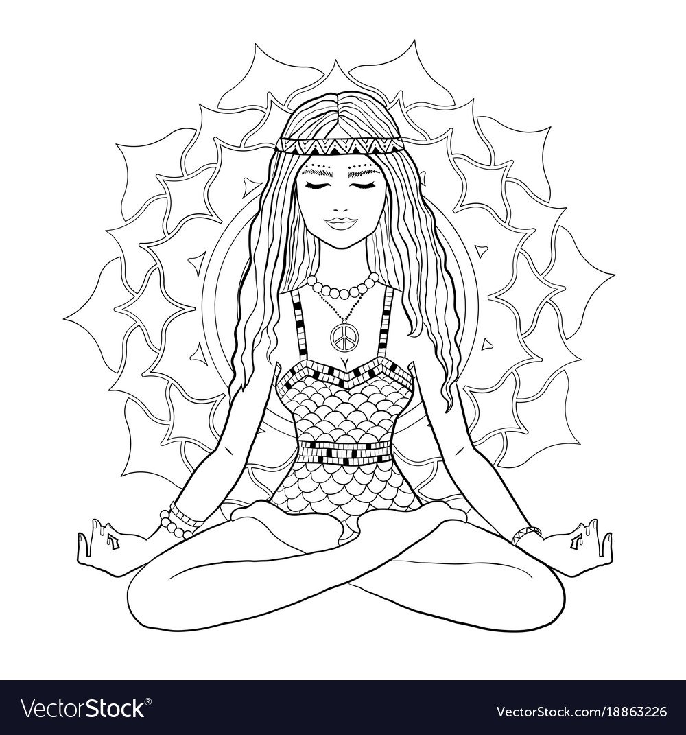 Раскраска йог