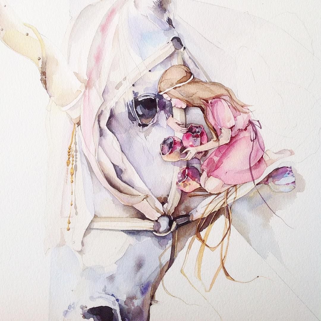 Скетч девушка с кофе