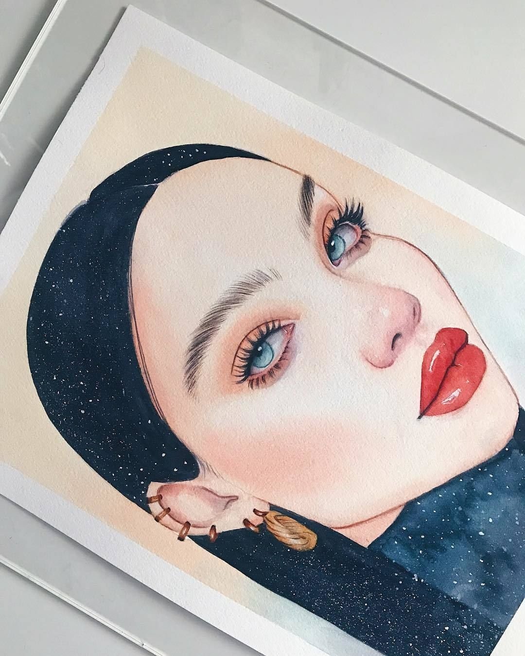 Рисунки девушек из Инстаграм