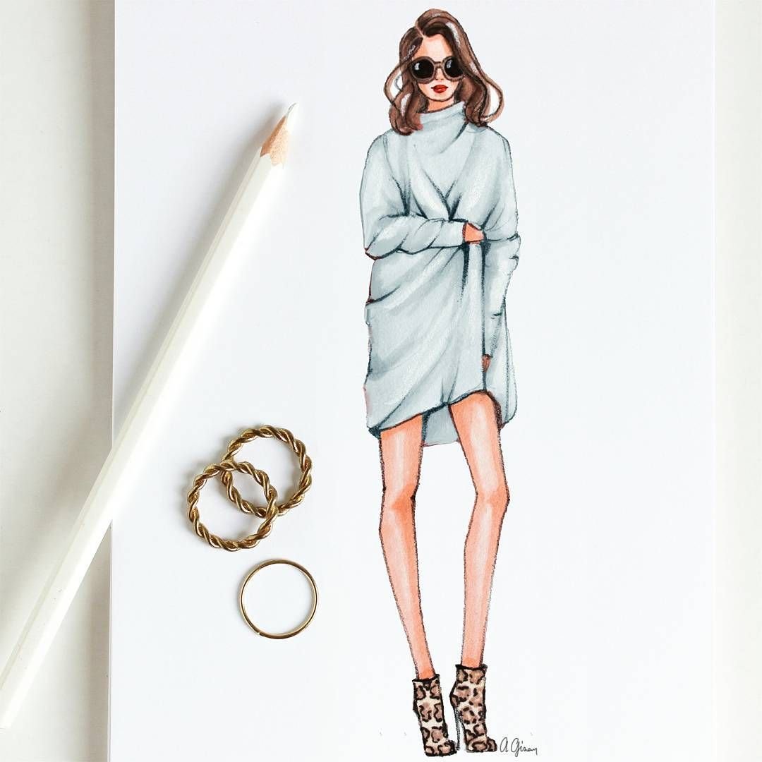 Девушка в шляпе рисунок