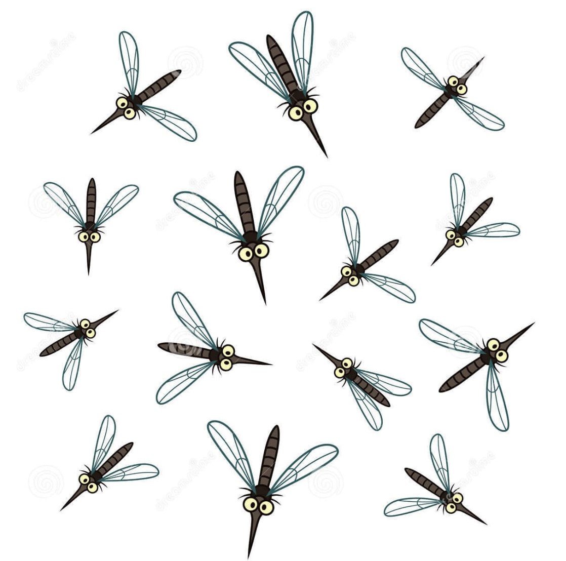 Много комаров для детей