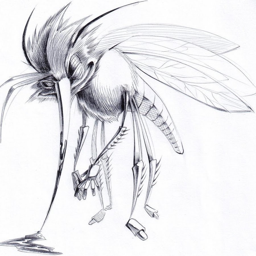 Комар стикер