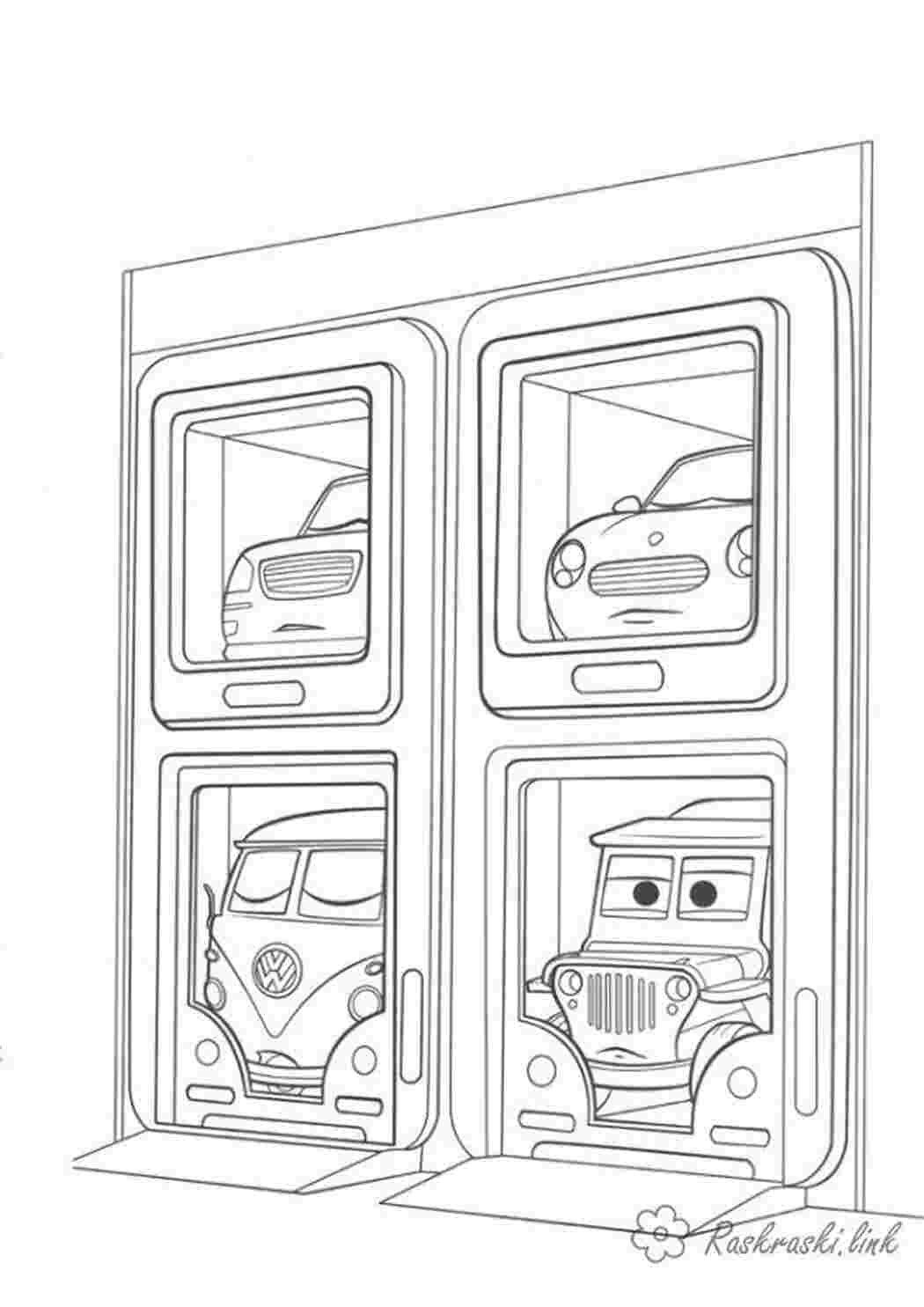 Раскраска машинка седан