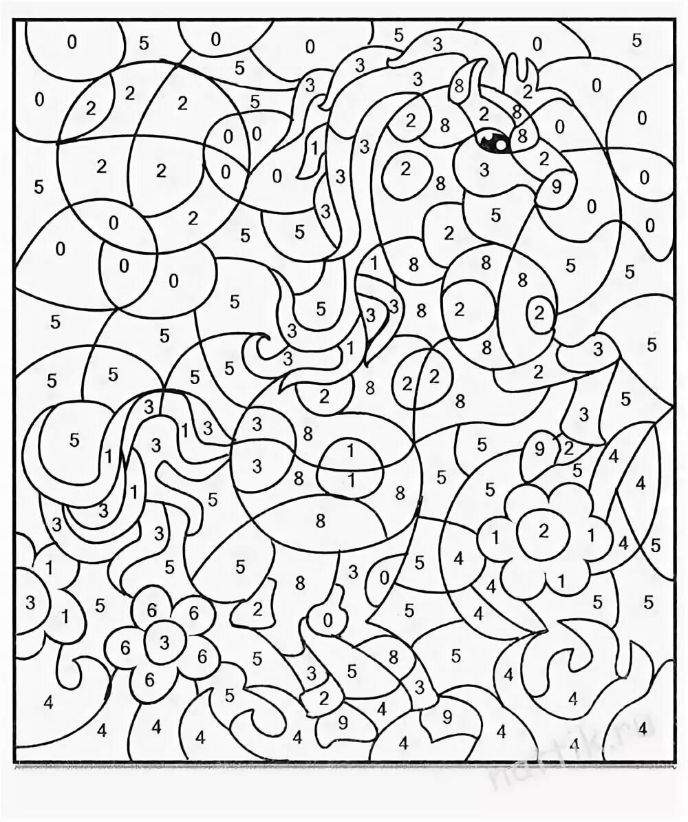 Раскраска по цифрам