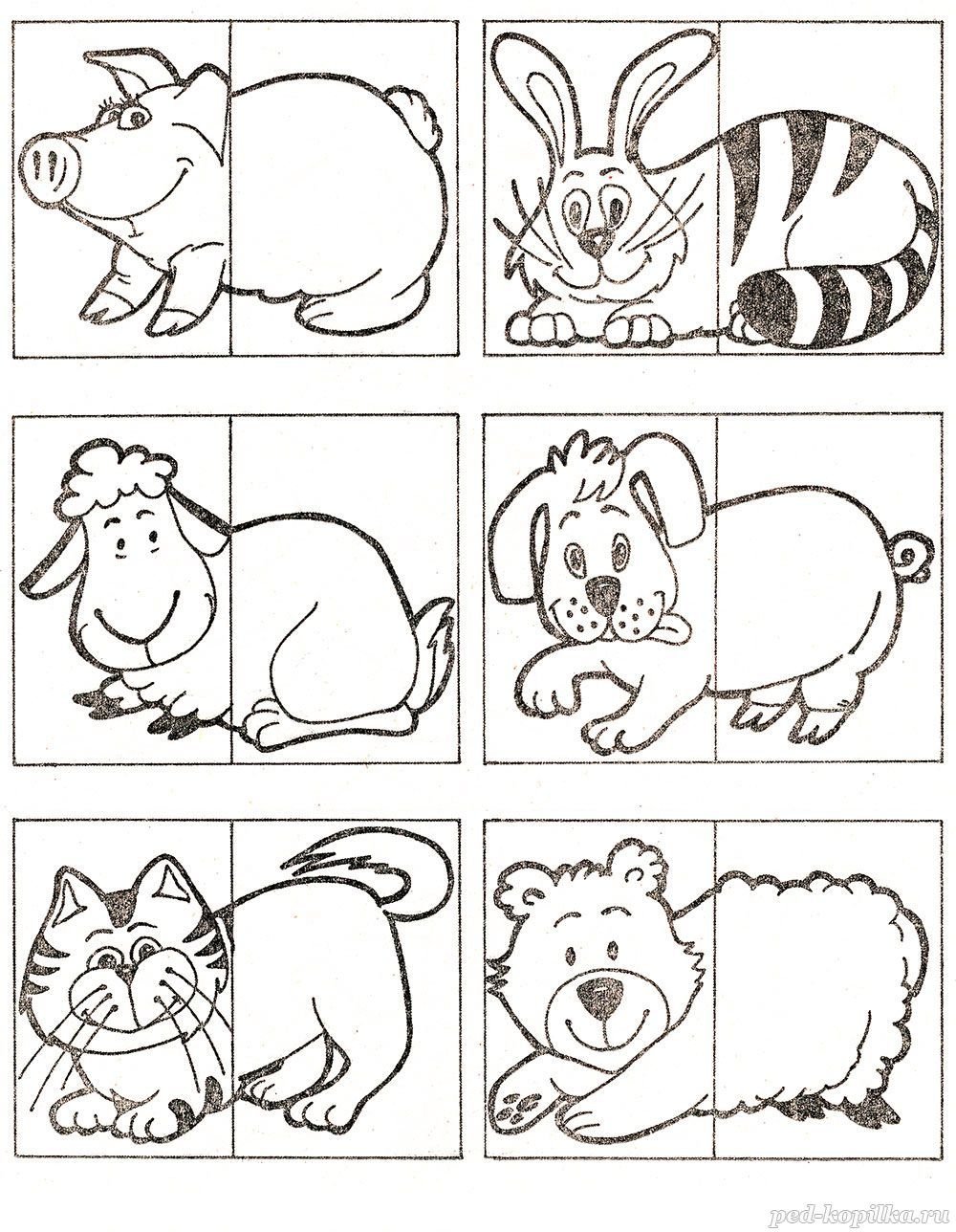 Домашние животные задания для дошкольников