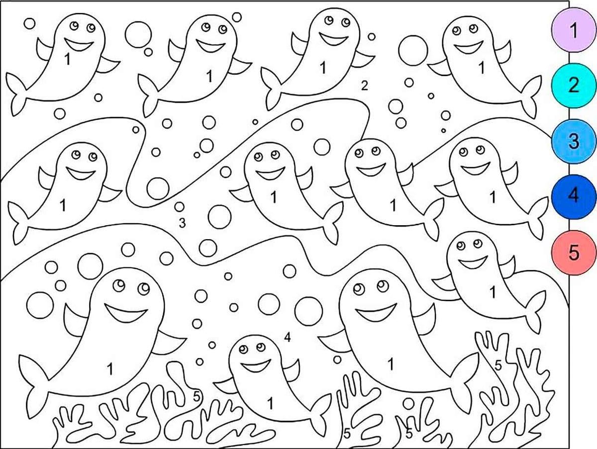 Раскраска по цифрам