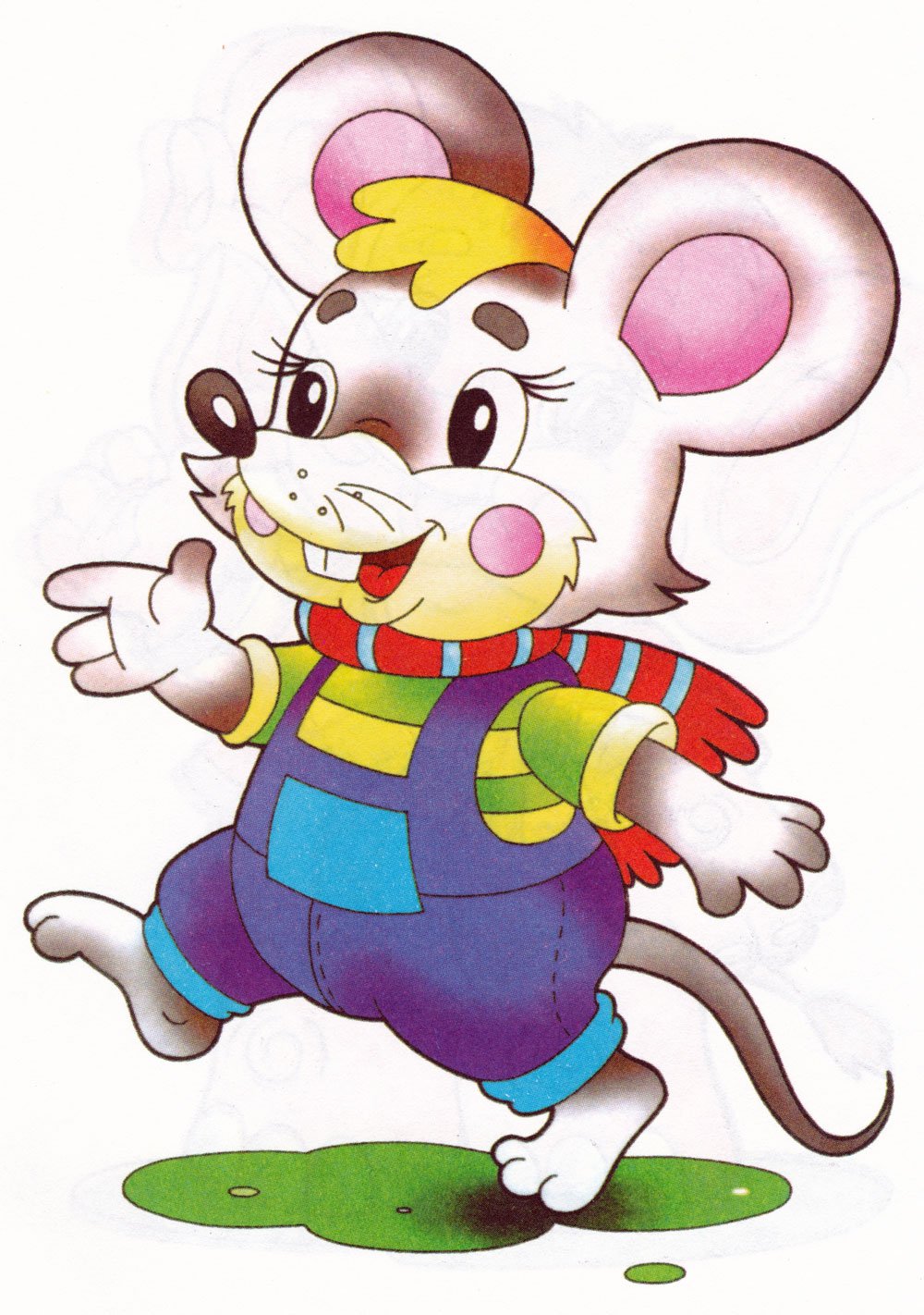 Мышонок раскраска для детей