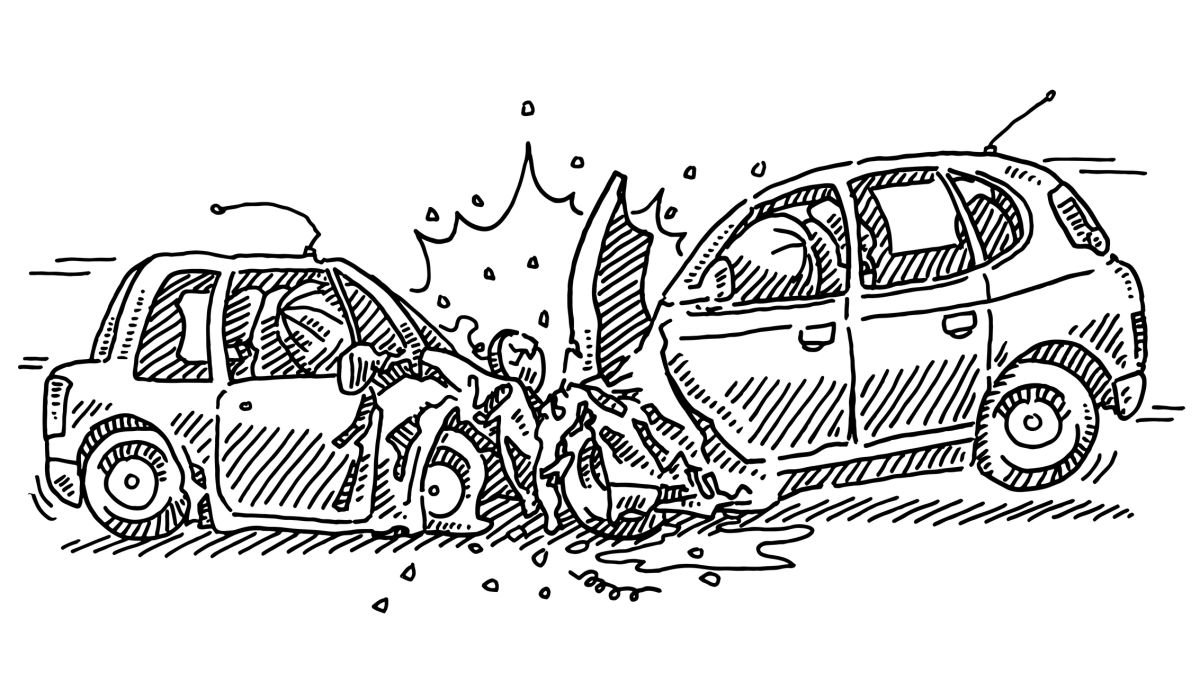 Раскраска ДТП