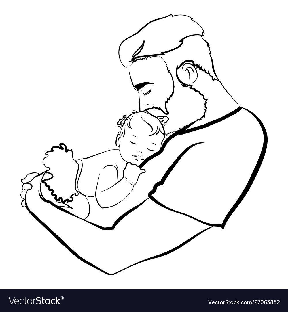 Раскраска папа