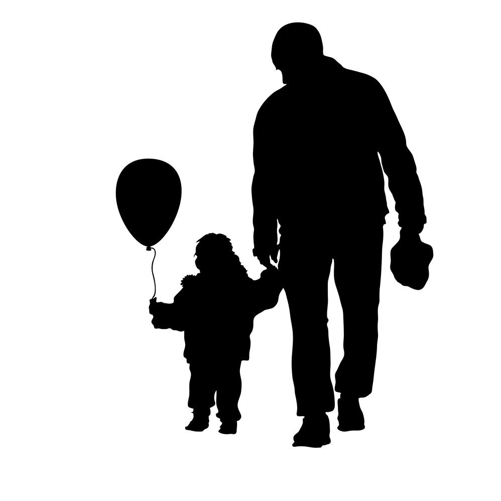 Отец и сын рисунок легкий