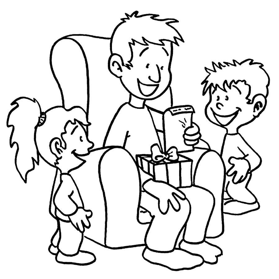 Раскраска мой папа