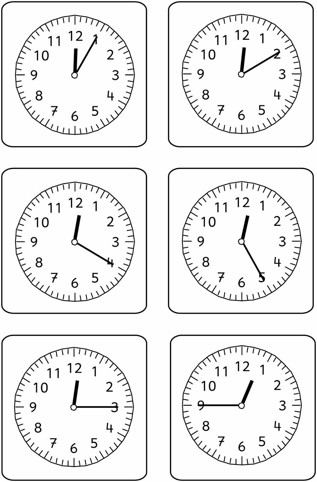 Макет часов для дошкольников