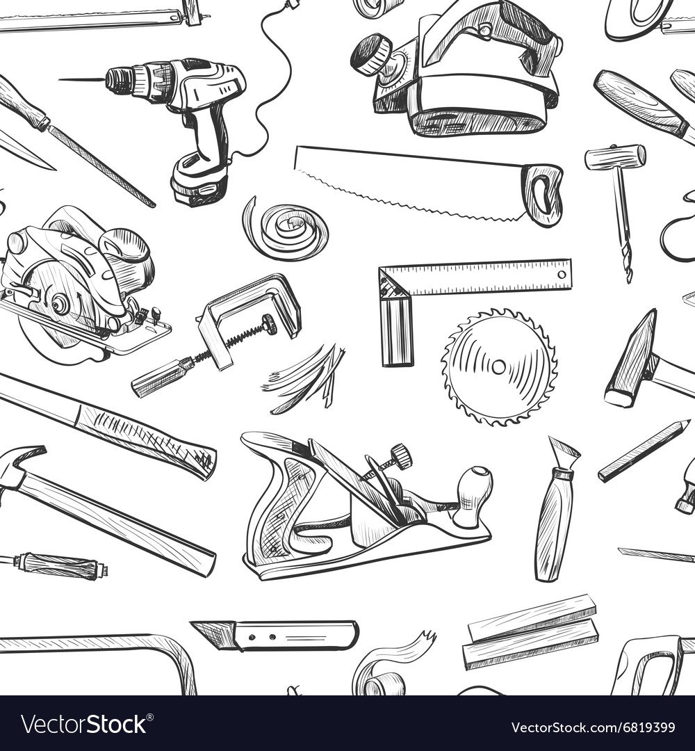 Столярные инструменты в векторной графике