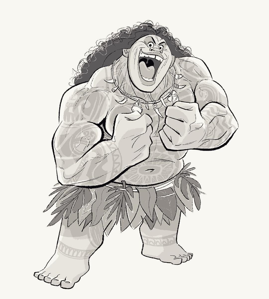 Моана раскраска Тефити