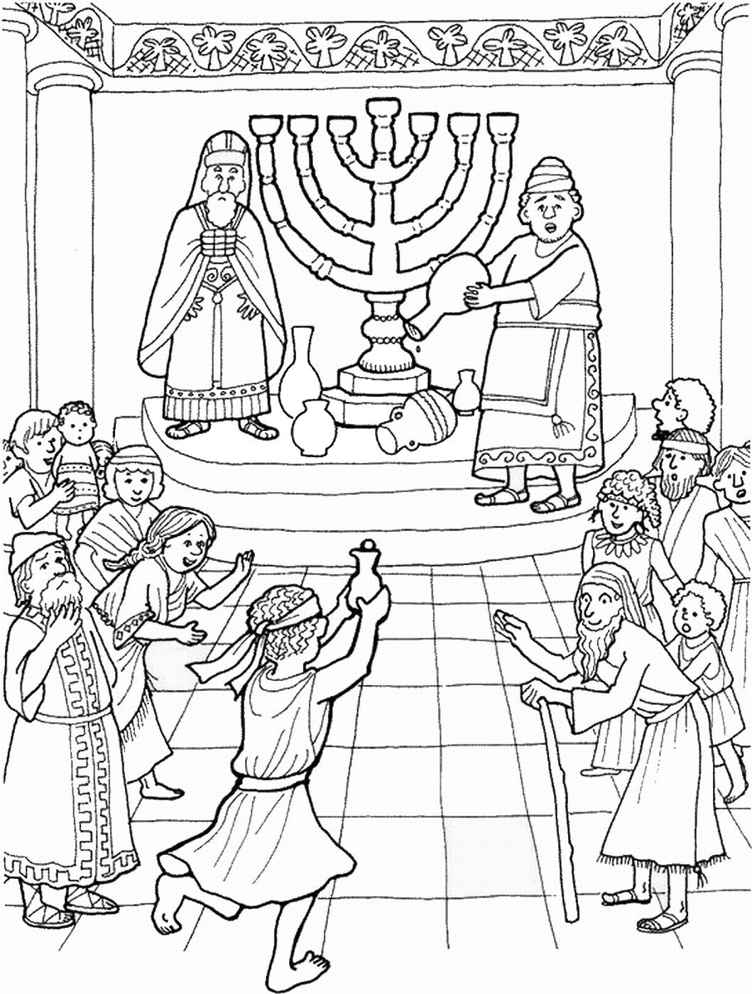 Хоровод раскраска