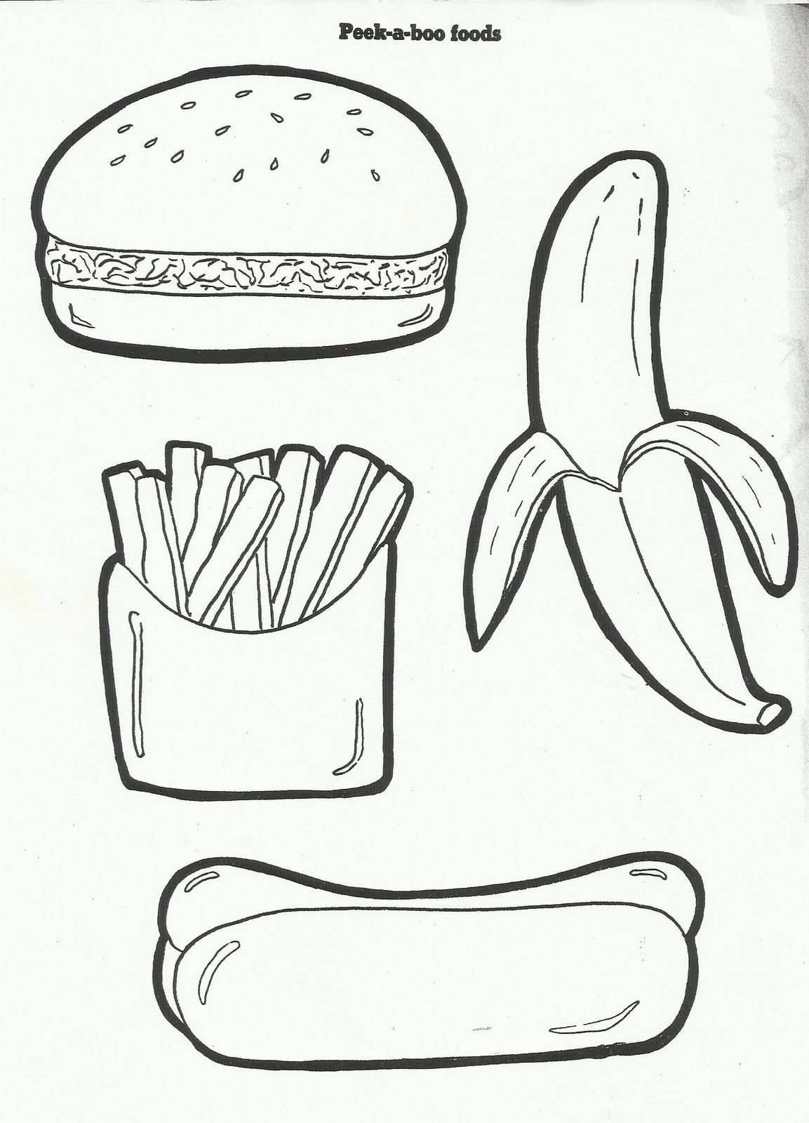 Раскраска продукты