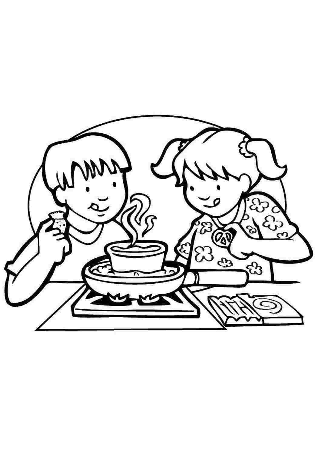 Раскраски по здоровому питанию