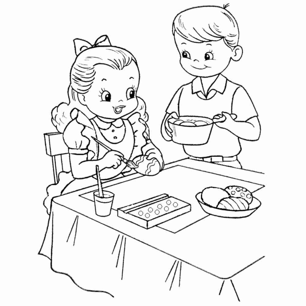 Раскраска этикет