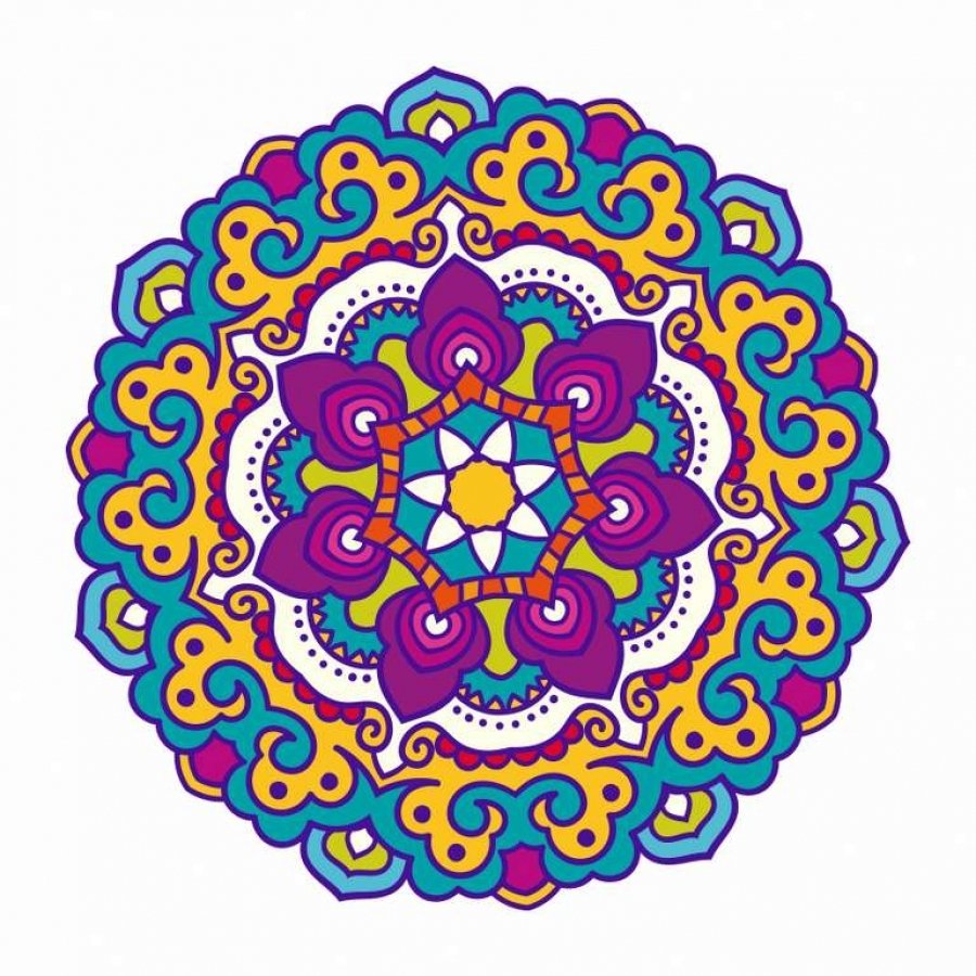 Татарский орнамент круглый