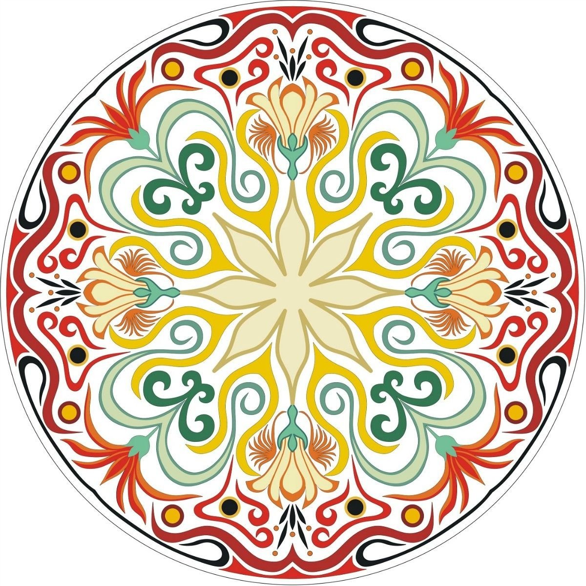 Орнамент в круге