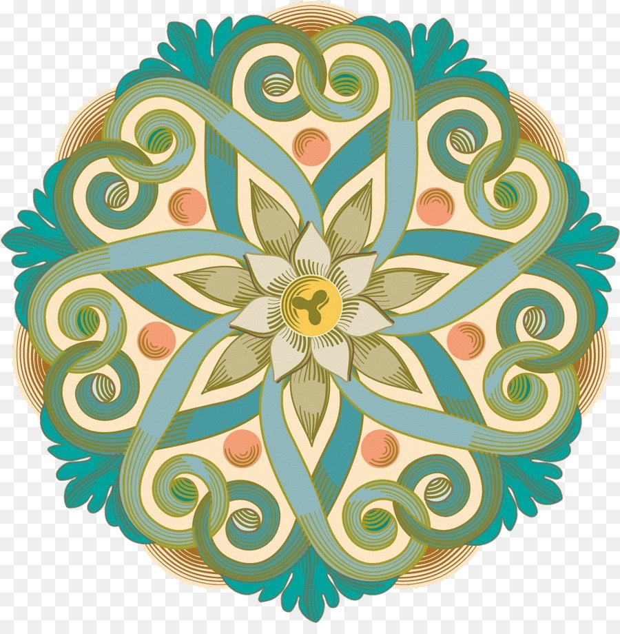 Татарский орнамент в круге вектор