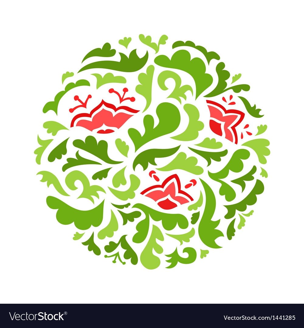 Татарский орнамент в круге