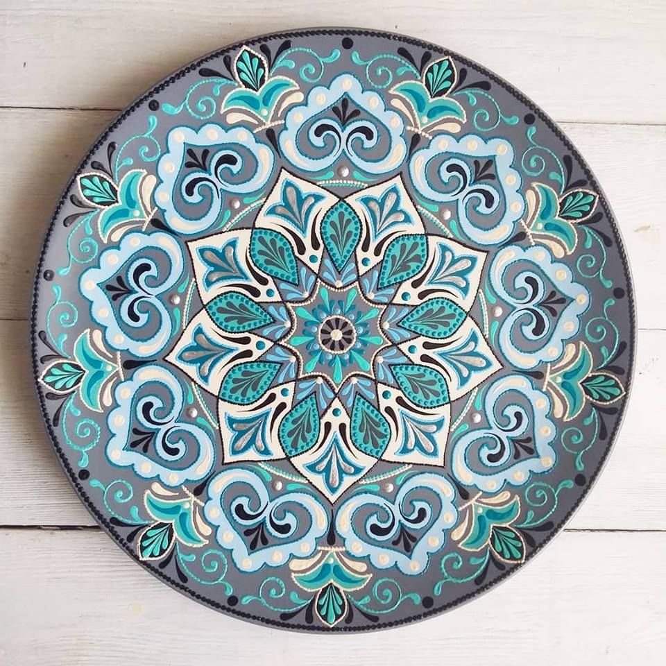 Татарские тарелки с узорами
