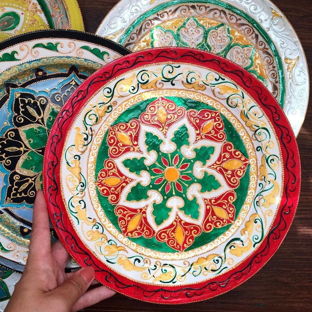 Тарелка с татарским орнаментом