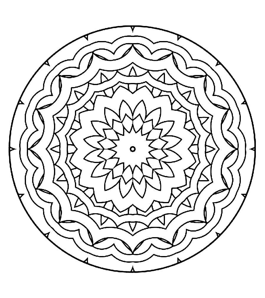 Мандала круглая
