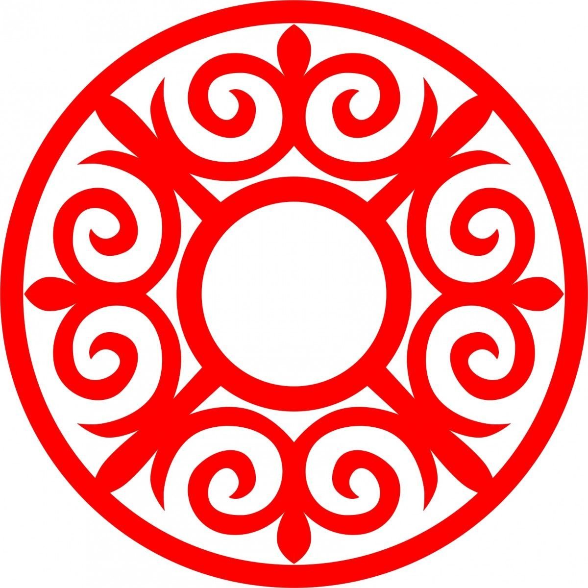 Орнамент осетинский Аланский круг