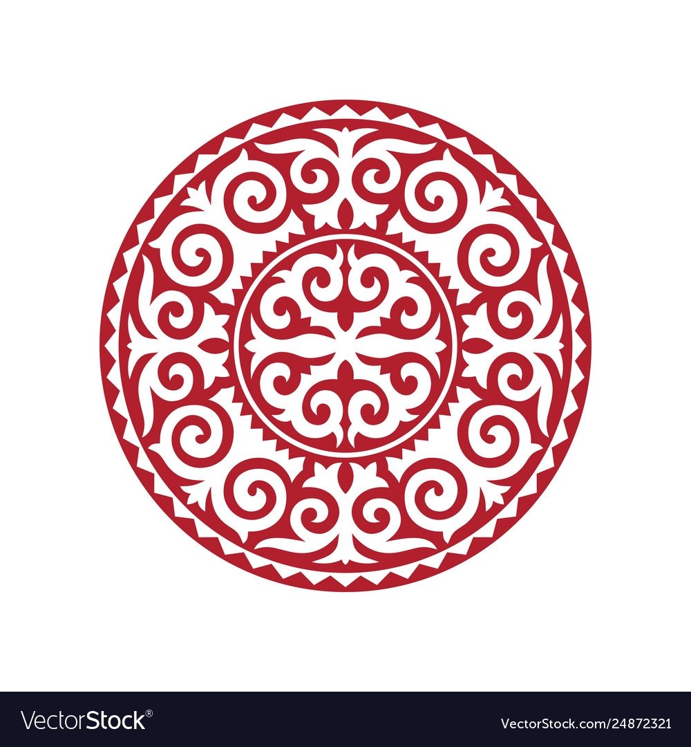 Орнамент кыргызский круглый