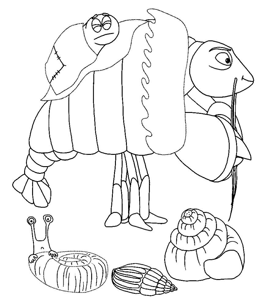 Лунтик раскраска Вупсень