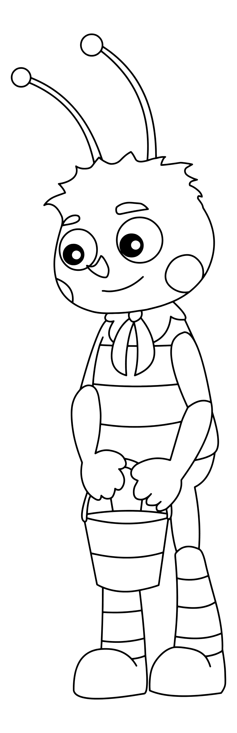 Лунтик раскраска Вупсень