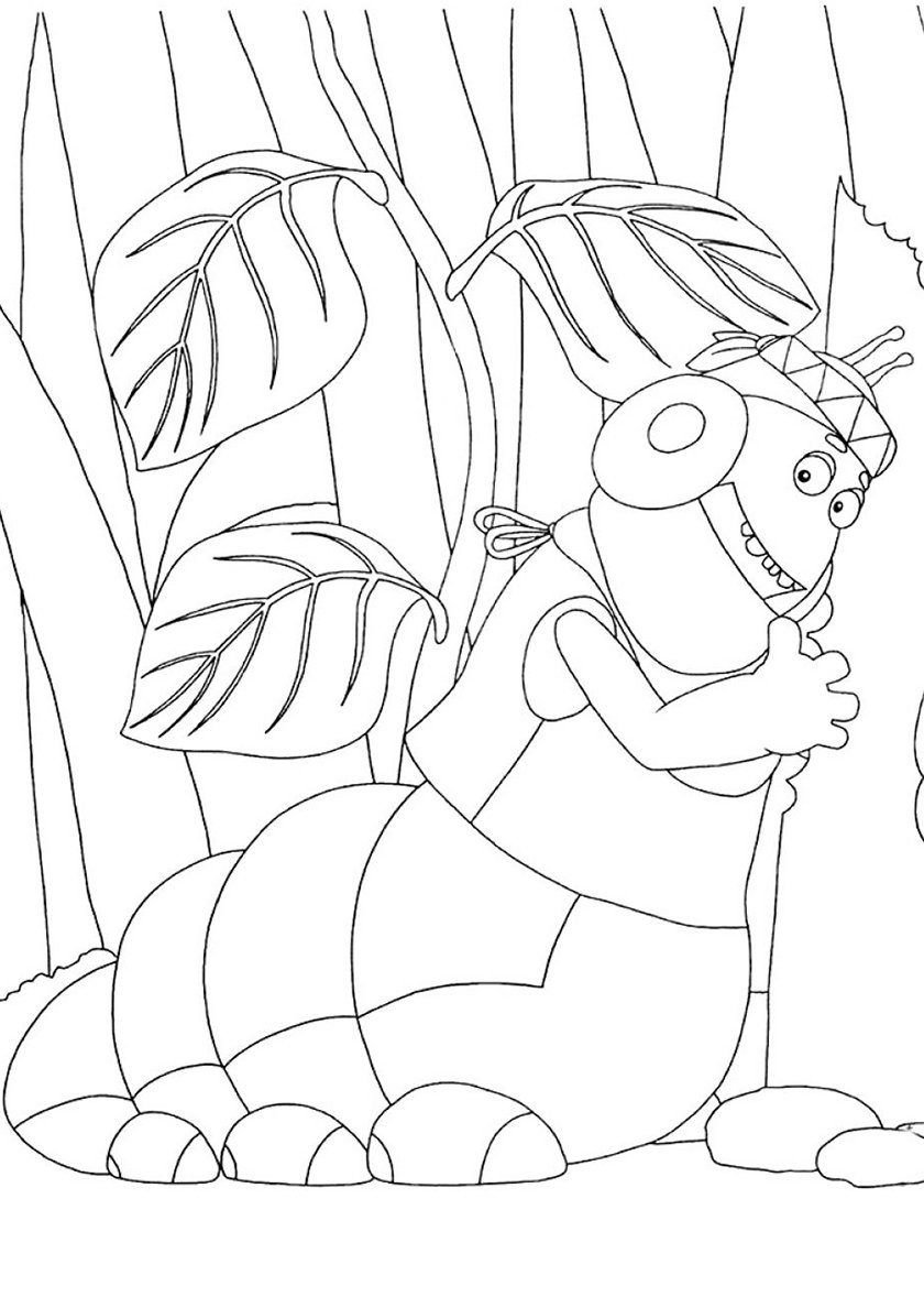 Тетя Мотя из Лунтика раскраска