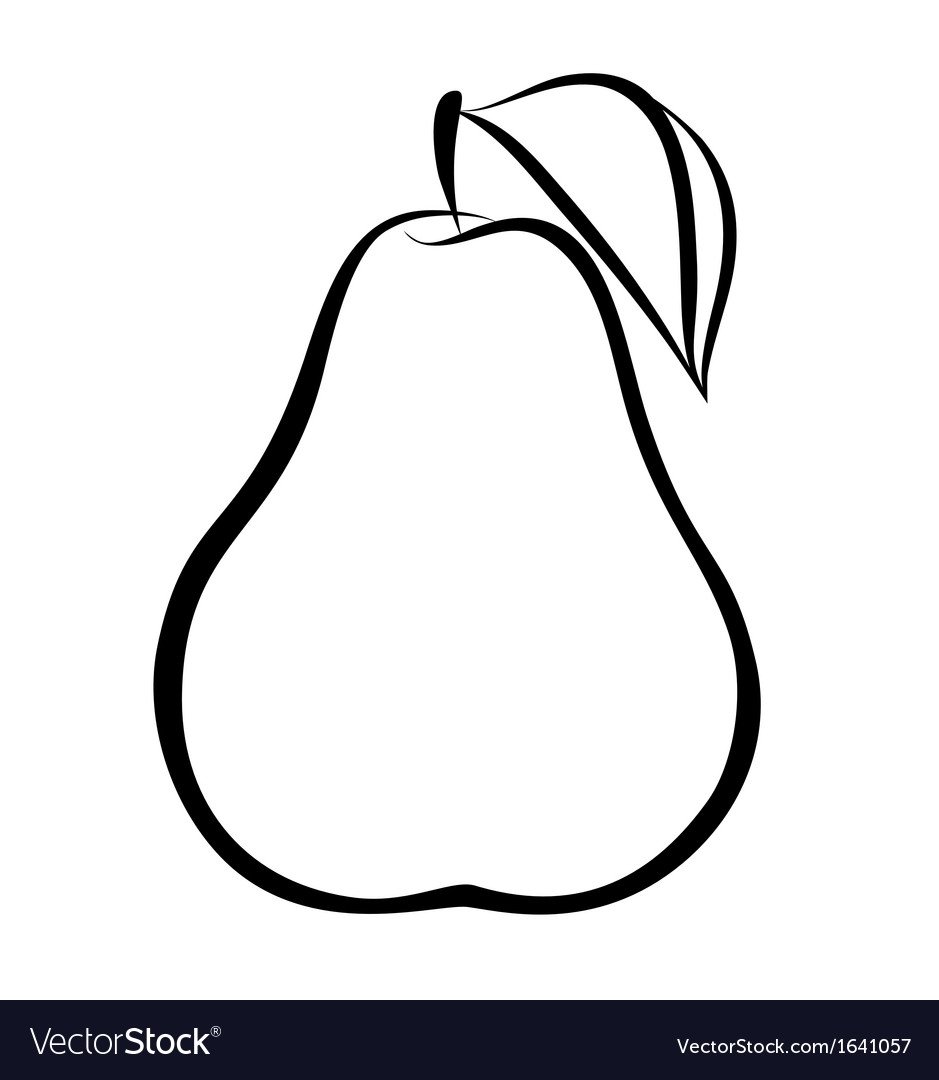 Груша черно бел рис