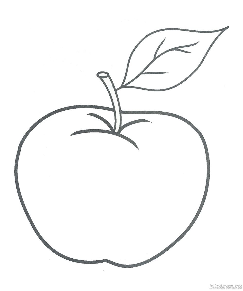 Фрукт груша раскраска для детей
