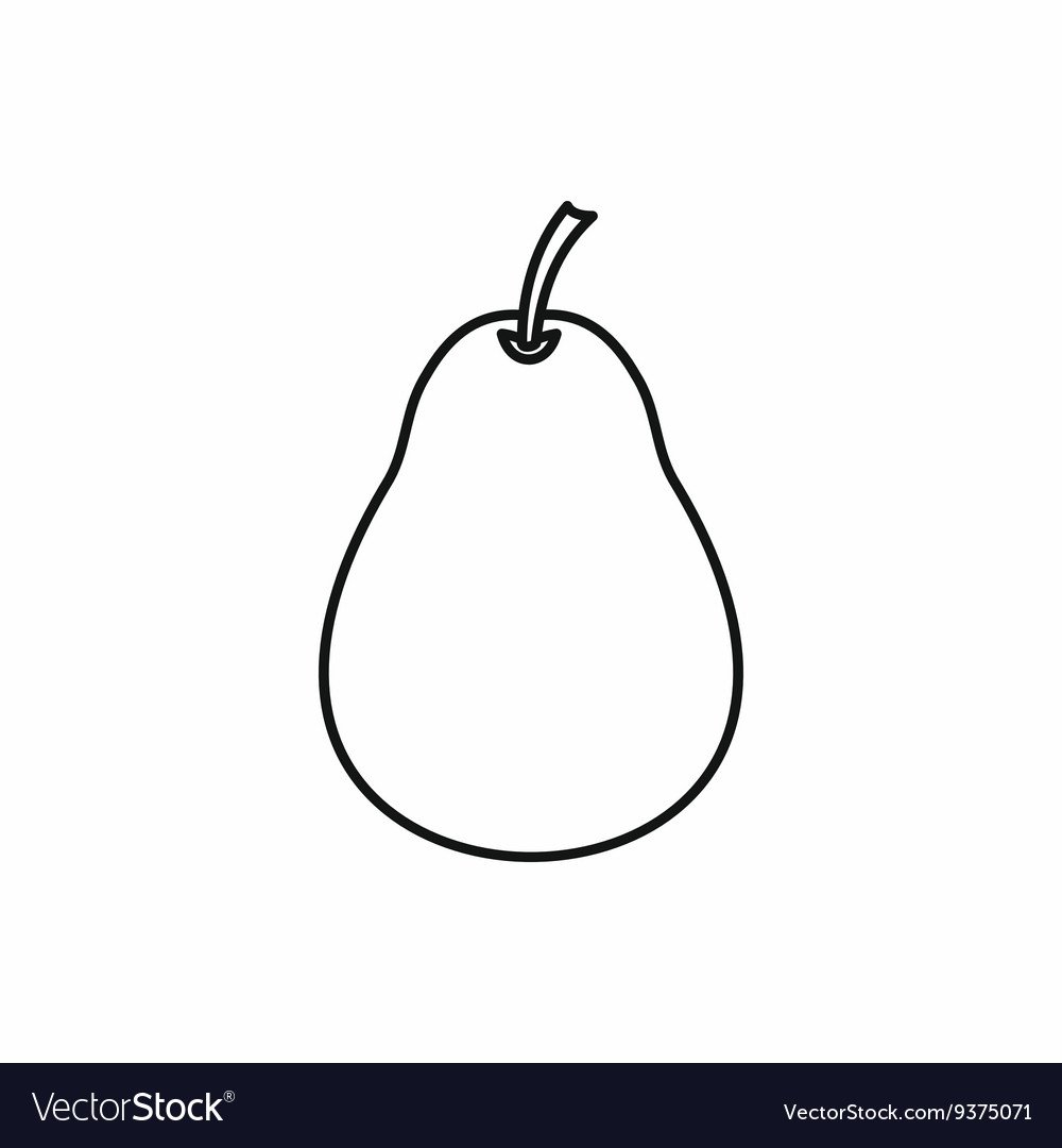 Груша вектор контур
