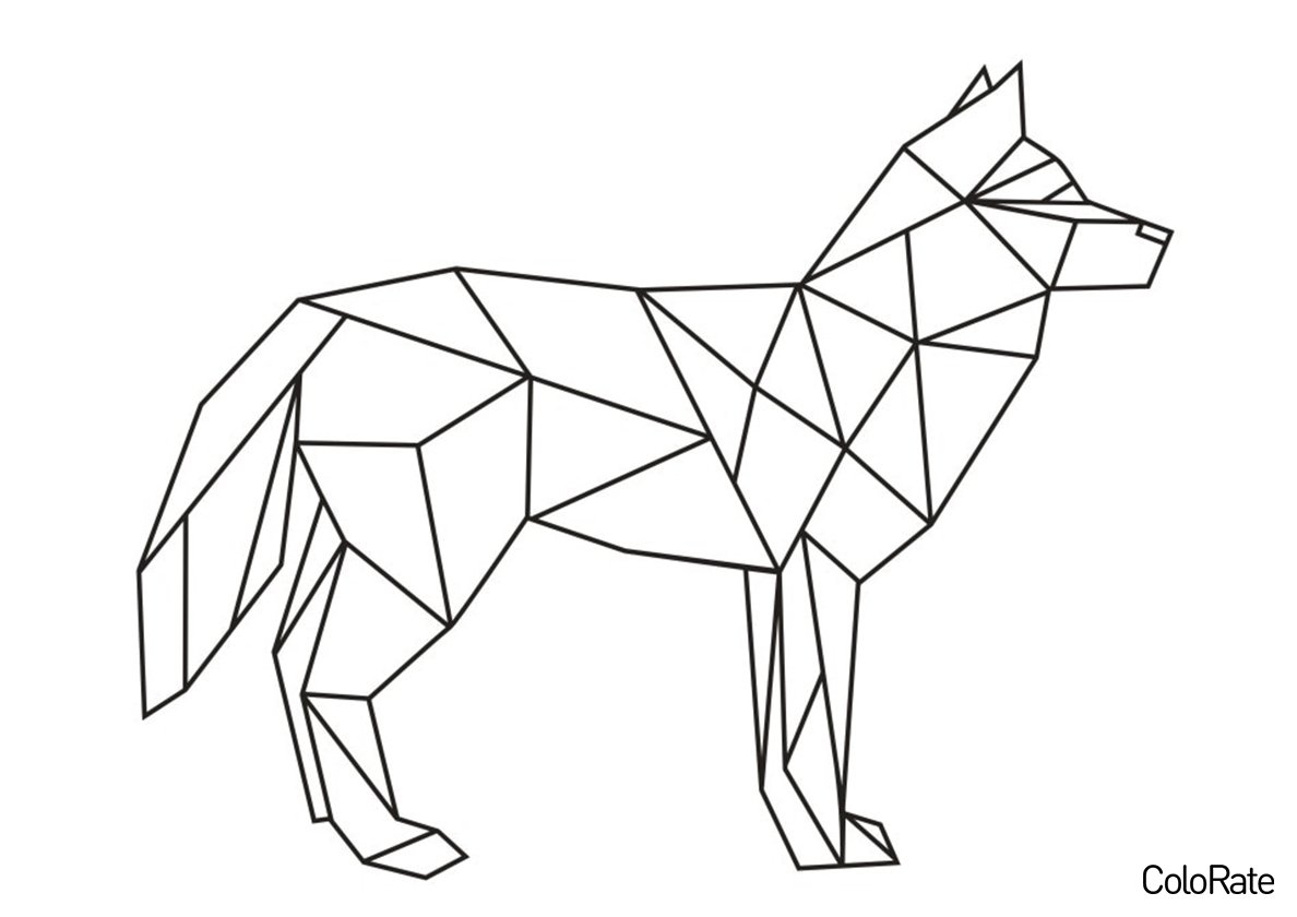 Фигурки животных из геометрических фигур