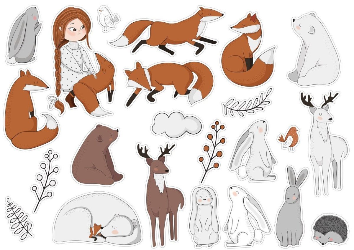 Животное из геометрических фигур рисунок