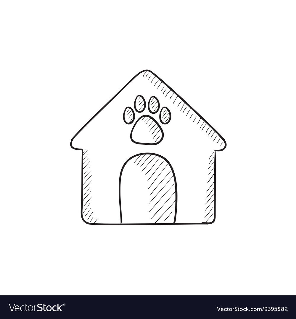 Собачья будка вектор