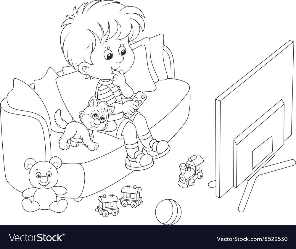 Распорядок дня раскраска