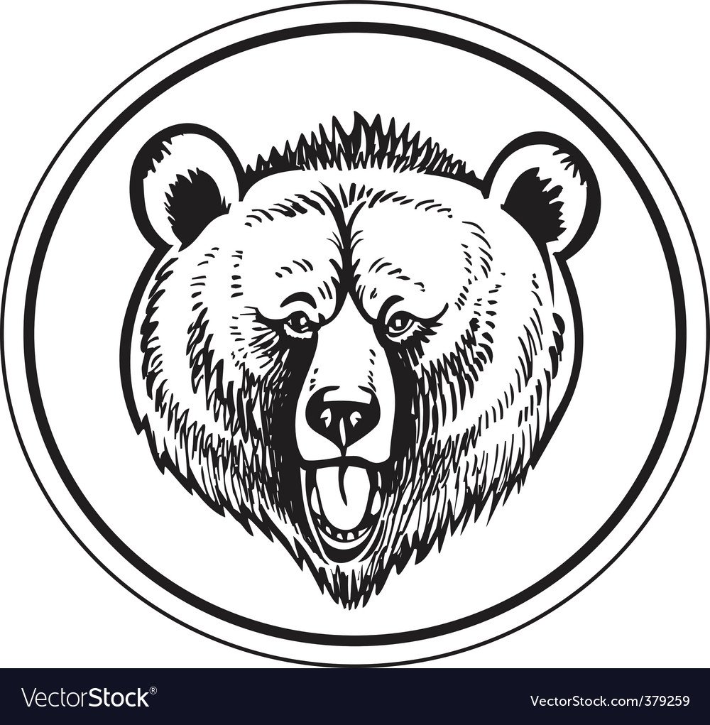 Белый мишка векторные изображение