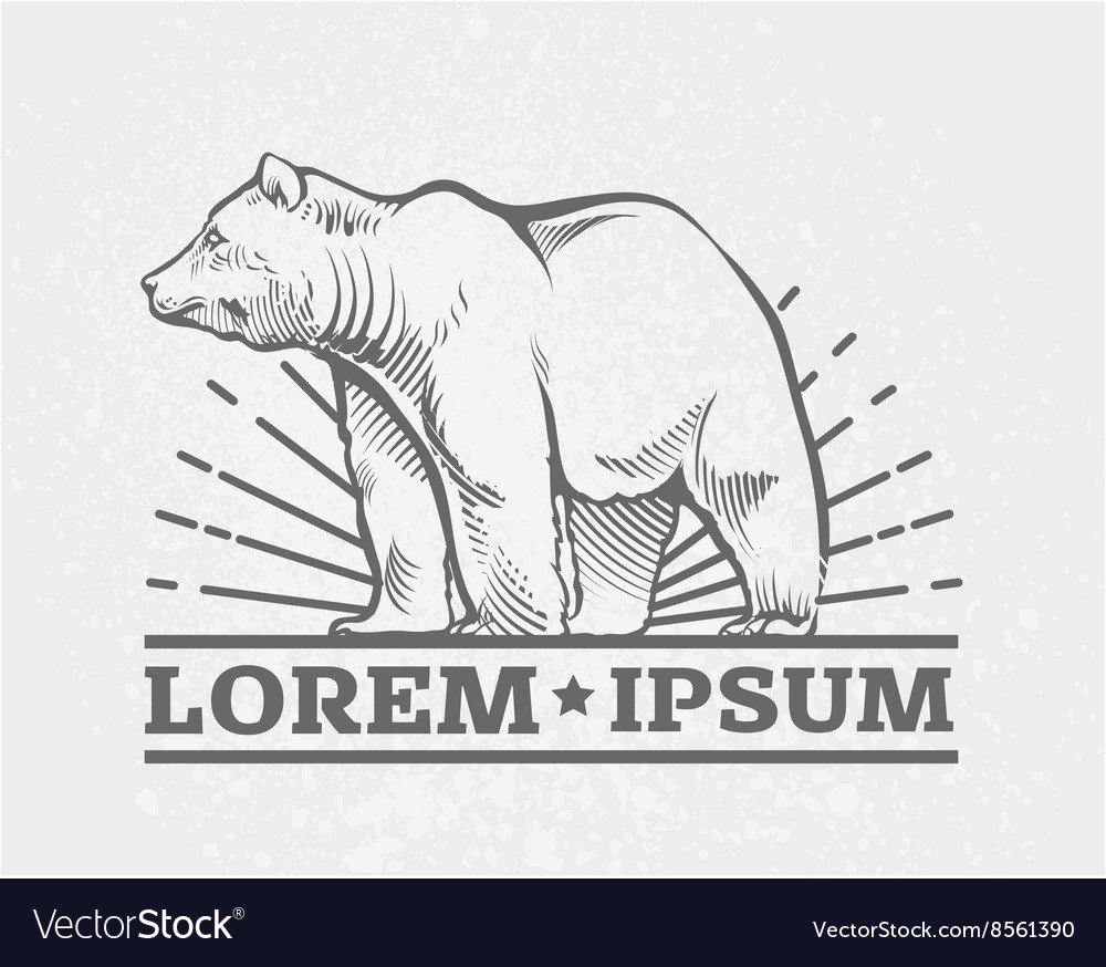 Медведь эскиз для выжигания