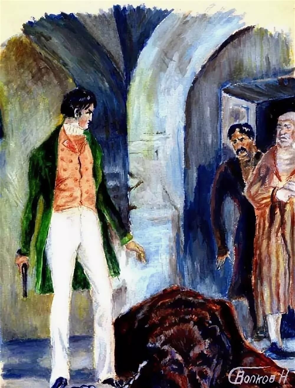 Дубровский иллюстрации Дефорж и медведь