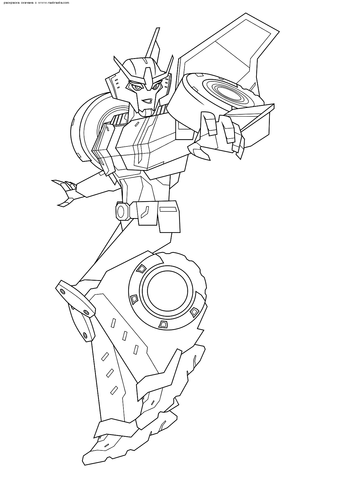 Трансформеры роботы под прикрытием раскраска